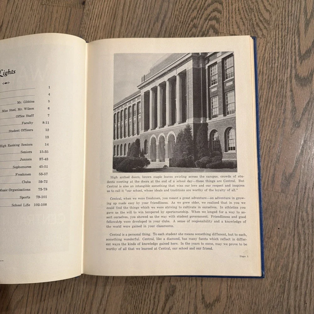 Vintage 1951 The Wakitan Central High School Yearbook St Joseph, Missouri